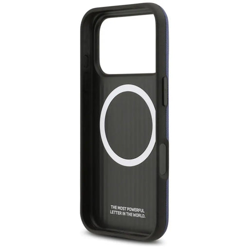 BMW M FW Metal Logo MagSafe Case for iPhone 17 Pro - Navy Blue - Cell phone cases and covers<<<HurtelXML