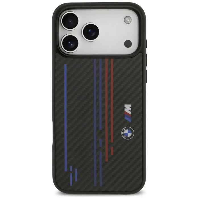 BMW M Kevlar Lines & Logo MagSafe Case for iPhone 17 Pro Max - Black - Cell phone cases and covers<<<HurtelXML
