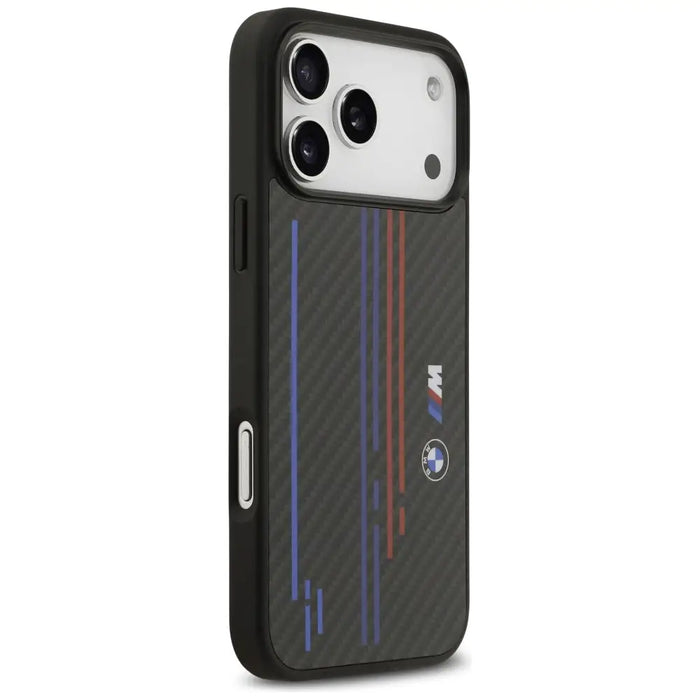 BMW M Kevlar Lines & Logo MagSafe Case for iPhone 17 Pro Max - Black - Cell phone cases and covers<<<HurtelXML