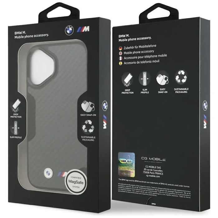 BMW M Kevlar Matt MagSafe Case for iPhone 17 - Black - Cell phone cases and covers<<<HurtelXML