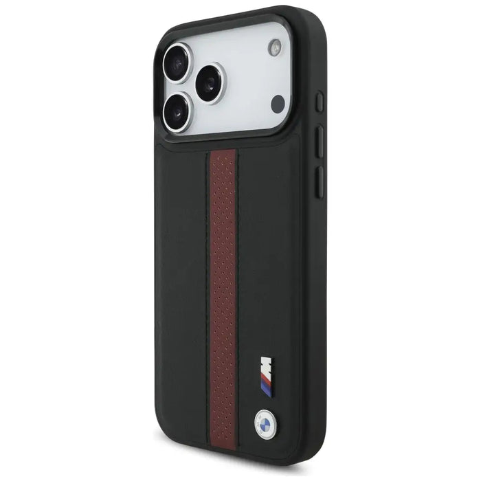 BMW M Perforated Stripe Logo MagSafe Case for iPhone 17 Pro Max - Red - Cell phone cases and covers<<<HurtelXML
