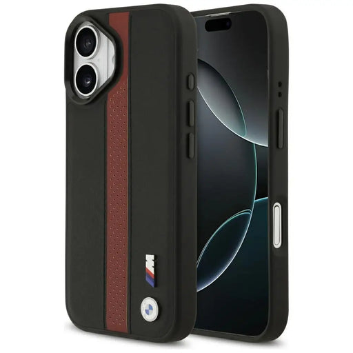BMW M Perforated Stripe Logo MagSafe Case for iPhone 17 - Red - Cell phone cases and covers<<<HurtelXML