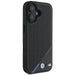 BMW M Perforated Tricolor Line MagSafe iPhone 16 Case - Black - Cell phone cases and covers<<<HurtelXML