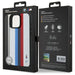 BMW M Performance Tricolor Printed Stripes MagSafeMagSafe iPhone 16 Pro Max Case - White - Cell phone cases