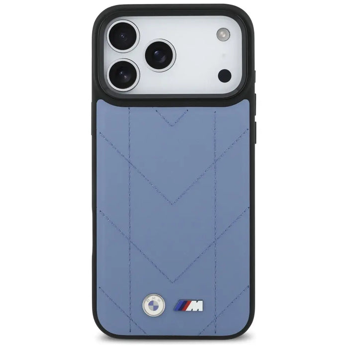 BMW M Quilted Logo MagSafe Case for iPhone 17 Pro Max - Blue - Cell phone cases and covers<<<HurtelXML