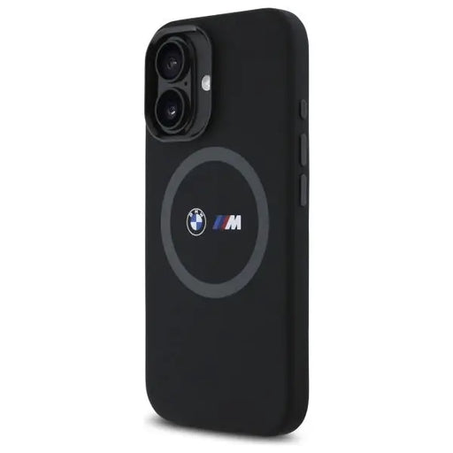 BMW M Silicone Printed Ring MagSafe iPhone 16 Case - Black - Cell phone cases and covers<<<HurtelXML