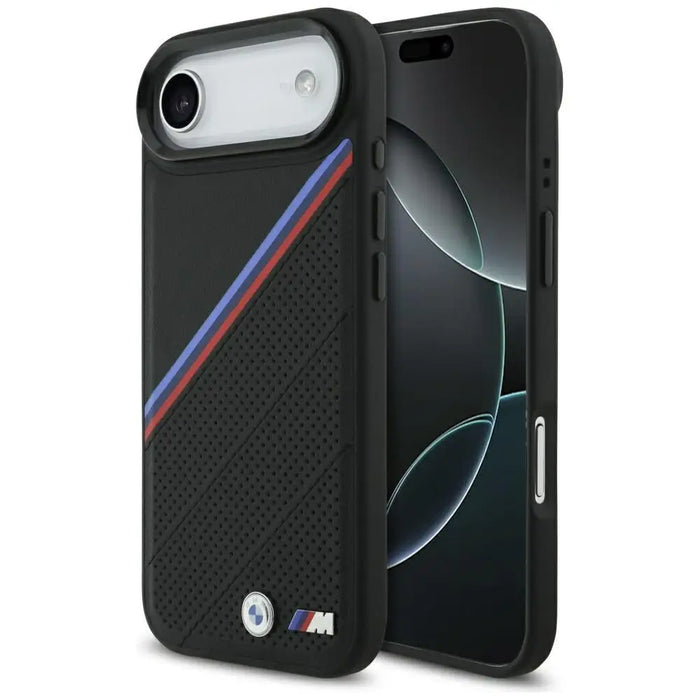 BMW M Tricolor Metal Logo MagSafe Case for iPhone 17 Air - Black - Cell phone cases and covers<<<HurtelXML