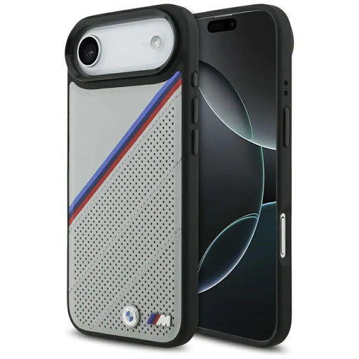 BMW M Tricolor Metal Logo MagSafe Case for iPhone 17 Air - Gray - Cell phone cases and covers<<<HurtelXML