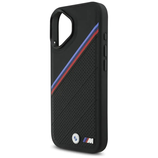 BMW M Tricolor Metal Logo MagSafe Case for iPhone 17 - Black - Cell phone cases and covers<<<HurtelXML