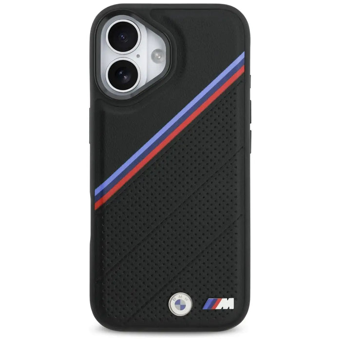 BMW M Tricolor Metal Logo MagSafe Case for iPhone 17 - Black - Cell phone cases and covers<<<HurtelXML