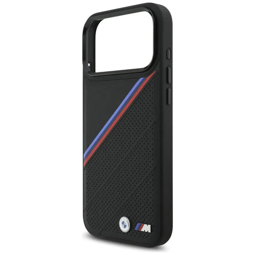 BMW M Tricolor Metal Logo MagSafe Case for iPhone 17 Pro Max - Black - Cell phone cases and covers<<<HurtelXML