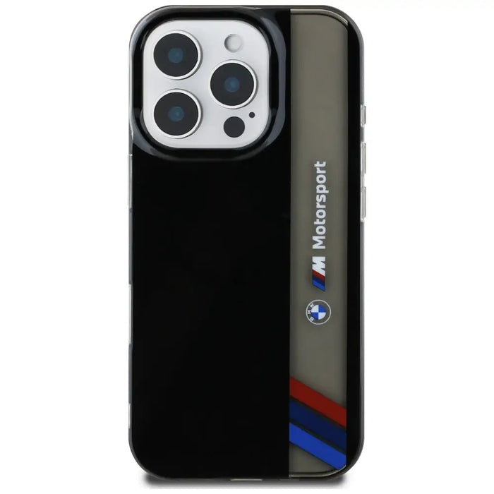 BMW Motorsport IML Vertical Stripe iPhone 16 Pro Max Case - Black - Cell phone cases and covers<<<HurtelXML