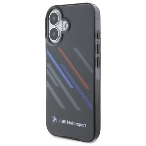 BMW Motosport IML Random Stripes iPhone 16 Case - Black - Cell phone cases and covers<<<HurtelXML