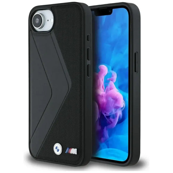 BMW Oversized Stripes MagSafe case for iPhone 16e - black - Cell phone cases and covers<<<HurtelXML