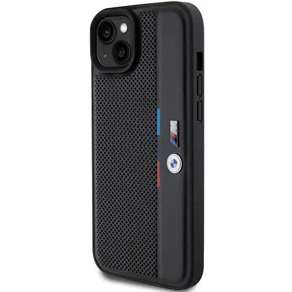 BMW Perforated Tricolor Line case for iPhone 15 / 14 / 13 - black - Cell phone cases and covers<<<HurtelXML