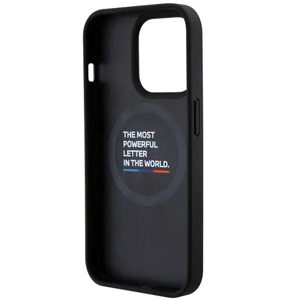 BMW Quilted Tricolor MagSafe case for iPhone 15 Pro Max - black - Cell phone cases and covers<<<HurtelXML