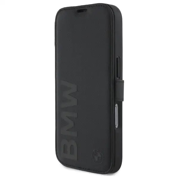 BMW Signature Leather Wordmark Case for iPhone 16 Pro - Black - Cell phone cases and covers<<<HurtelXML