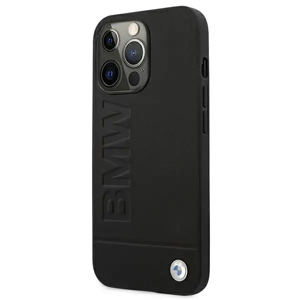 BMW Signature Logo Imprint Case for iPhone 13 Pro Max - Black - Cell phone cases and covers<<<HurtelXML