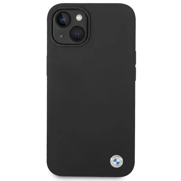 BMW Silicone Metal Logo Case for iPhone 14 - Black - Cell phone cases and covers<<<HurtelXML