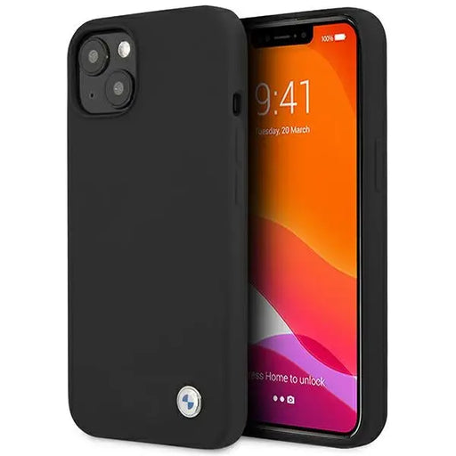 BMW Silicone Signature Case for iPhone 13 - Black - Cell phone cases and covers<<<HurtelXML