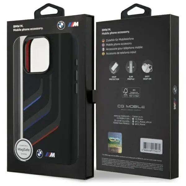 BMW Silicone Turning Lines MagSafe Case for iPhone 16 Pro - Black - Cell phone cases and covers<<<HurtelXML