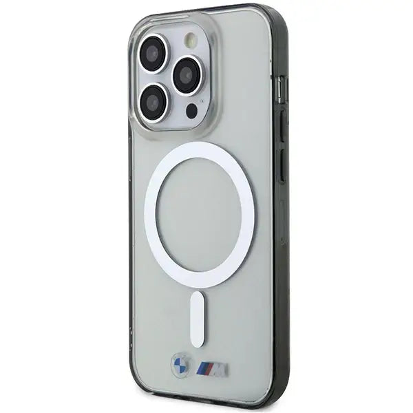 BMW Silver Ring MagSafe case for iPhone 15 Pro Max - transparent - Cell phone cases and covers<<<HurtelXML