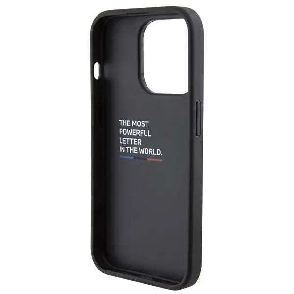 BMW Stamped Tricolor Stripe iPhone 15 Pro Case - Black - Cell phone cases and covers<<<HurtelXML