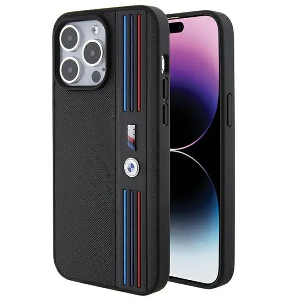 BMW Tricolor M Collection iPhone 15 Pro Case - Black - Cell phone cases and covers<<<HurtelXML