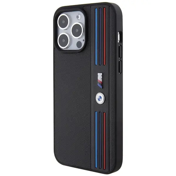 BMW Tricolor M Collection iPhone 15 Pro Case - Black - Cell phone cases and covers<<<HurtelXML