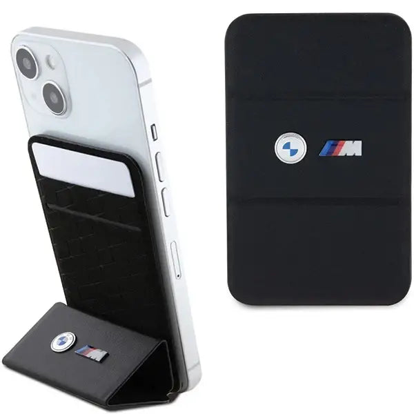 BMW Wallet Card Slot Stand Case BMWCSMMPGK Case - black MagSafe M Edition Collection - Cell phone cases