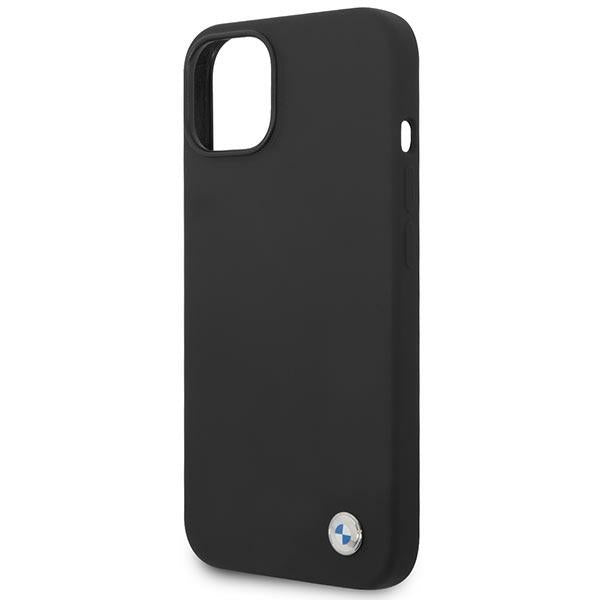 Case BMW BMHCP14MSILBK iPhone 14 Plus 6.7" black/black Silicone Metal Logo