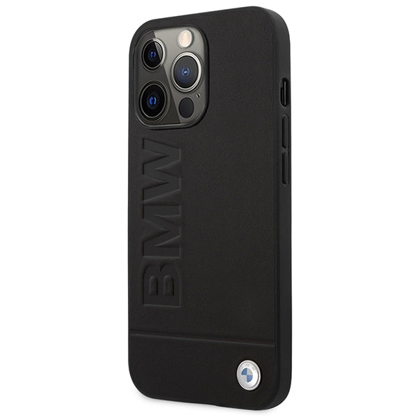 BMW Signature Logo Imprint MagSafe Case for iPhone 14 Pro Max - Black