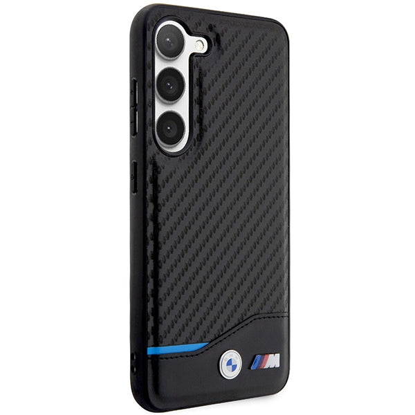 BMW Leather Carbon case for Samsung Galaxy S23+ - black