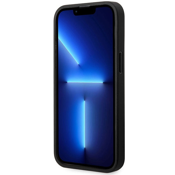 Case BMW BMHMP14L22RFGK iPhone 14 Pro 6.1" black/black Leather Diamond Pattern MagSafe