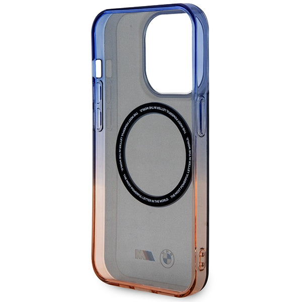 Case BMW BMHMP14LHTGE iPhone 14 Pro 6.1" grey/grey hardcase Gradient Bumper MagSafe