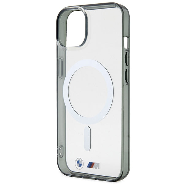 BMW Silver Ring MagSafe case for iPhone 14 Plus - transparent