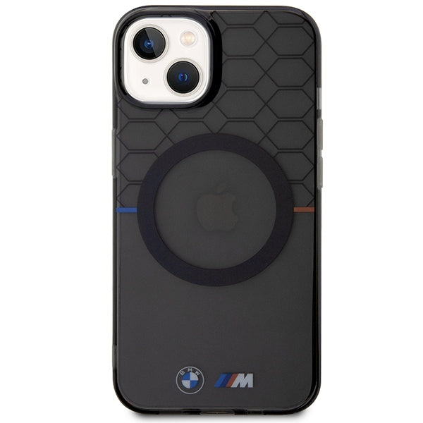 Case BMW BMHMP14SHGPK iPhone 14 6.1" grey/grey Pattern MagSafe
