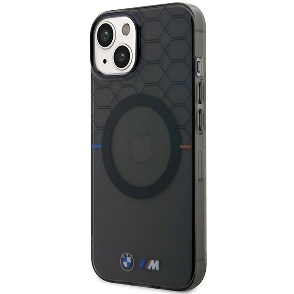 Case BMW BMHMP14SHGPK iPhone 14 6.1" grey/grey Pattern MagSafe