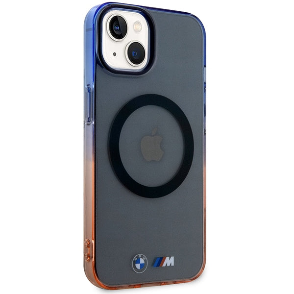 Case BMW BMHMP14SHTGE iPhone 14 6.1" grey/grey hardcase Gradient Bumper MagSafe