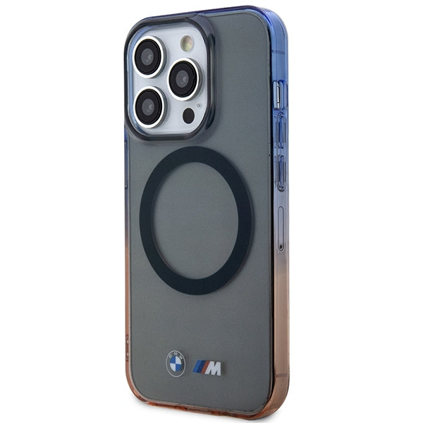 Case BMW BMHMP14XHTGE iPhone 14 Pro Max 6.7" grey/grey hardcase Gradient Bumper MagSafe