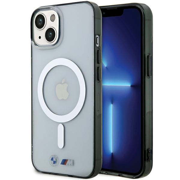 BMW Silver Ring MagSafe iPhone 15 Case - Clear