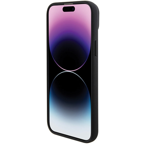 BMW BMHCP15M22PTDK iPhone 15 Plus 6.7" black/black Leather Stamp Tricolor