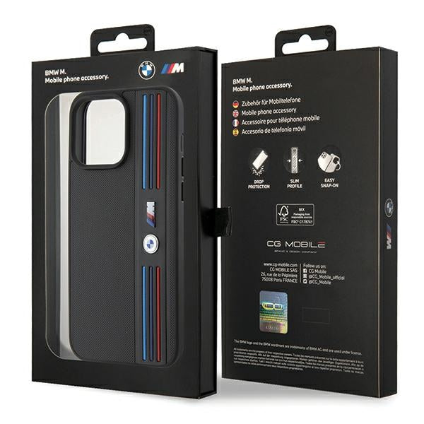 BMW Tricolor M Collection iPhone 15 Pro Case - Black