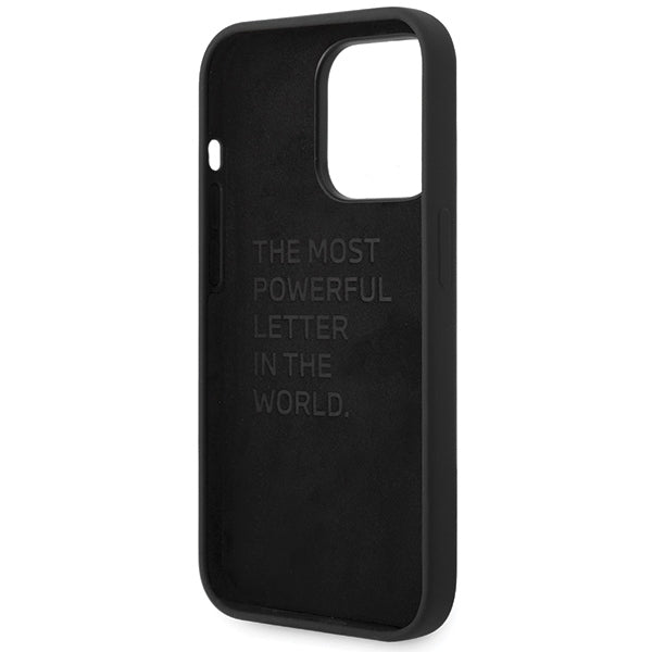 BMW Silicone Pattern iPhone 15 Pro Case - Black