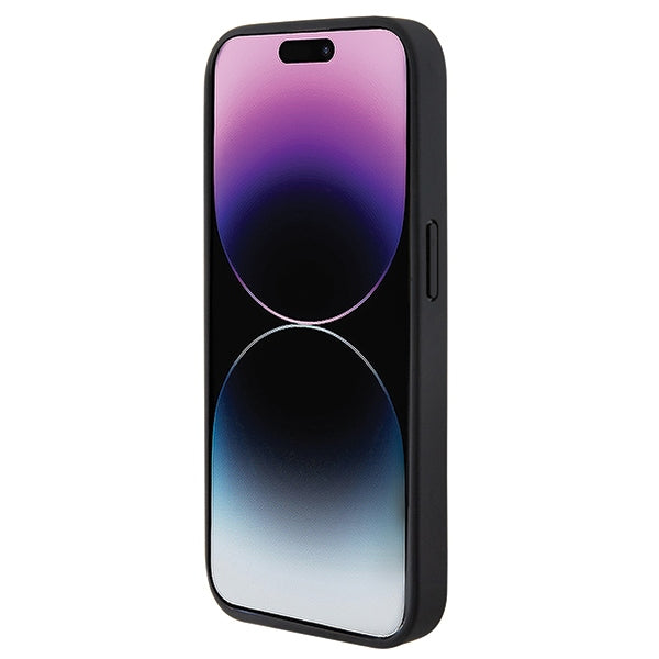 BMW Quilted Tricolor MagSafe case for iPhone 15 Pro - black