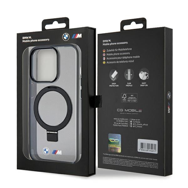 BMW Ring Stand M Collection MagSafe Case for iPhone 15 Pro - Black