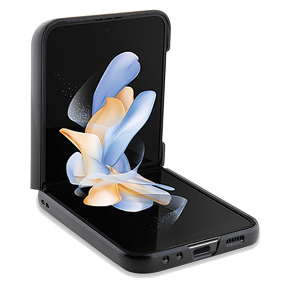 BMW Leather Hot Stamp case for Samsung Galaxy Z Flip 5 - black