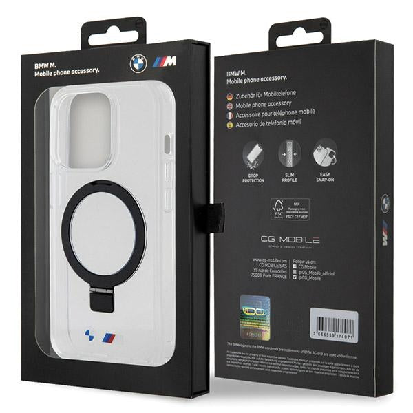 BMW Ring Stand M Collection MagSafe case for iPhone 15 Pro Max - transparent