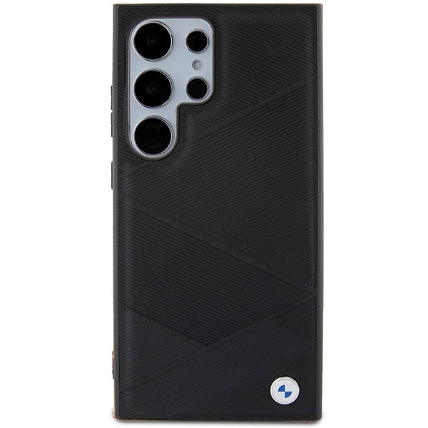 BMW BMHCS24L23RCGPK S24 Ultra S928 black/black hardcase Signature Leather Crossing Lines Pattern
