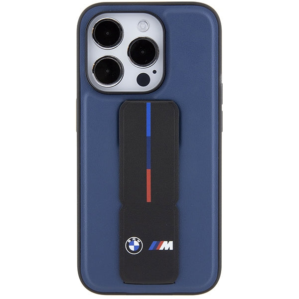 BMW M Grip Stand Bicolor case for iPhone 15 Pro - navy blue